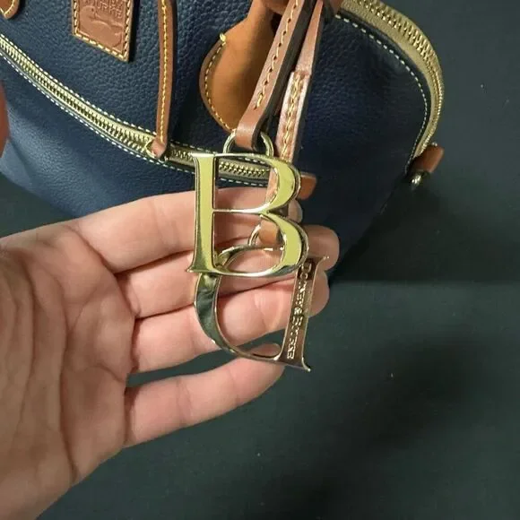 New Dooney and Bourke Pebble Grain Large Domed Satchel